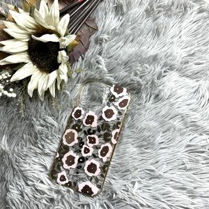 Kate spade pink floral cheetah iPhone 12 Pro Max case.